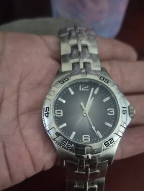 Men's Silver Metal Analog Watch - Sleek Silver Dial
